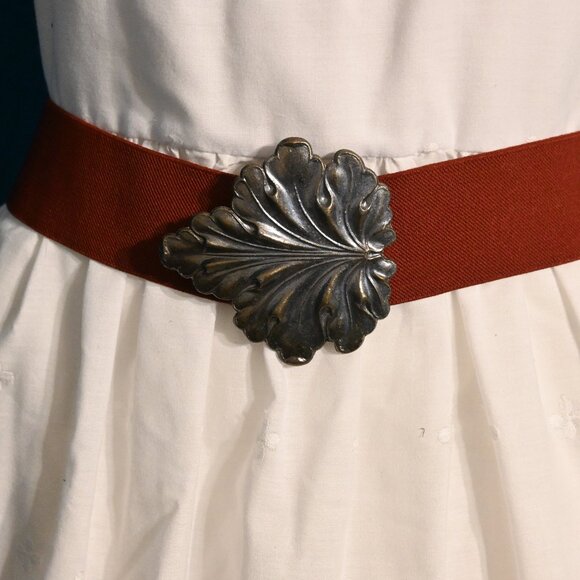 Leaf Buckle Vintage Belt - Picture 1 of 2